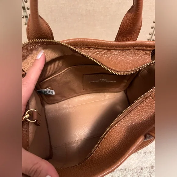 Marc Jacobs Brown Leather Tote Bag small - Picture 8 of 9